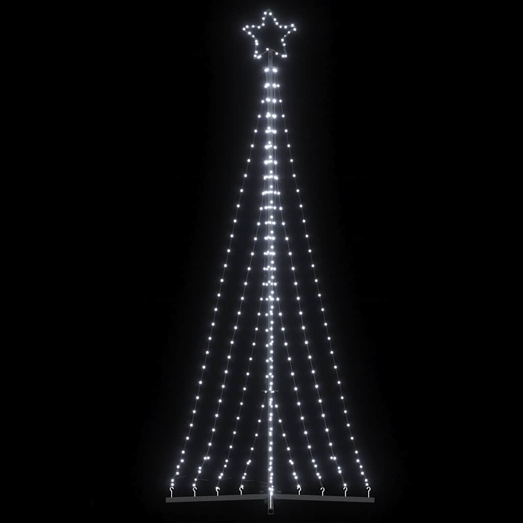 LED Christmas Tree 447 LEDs Cold White 240 cm