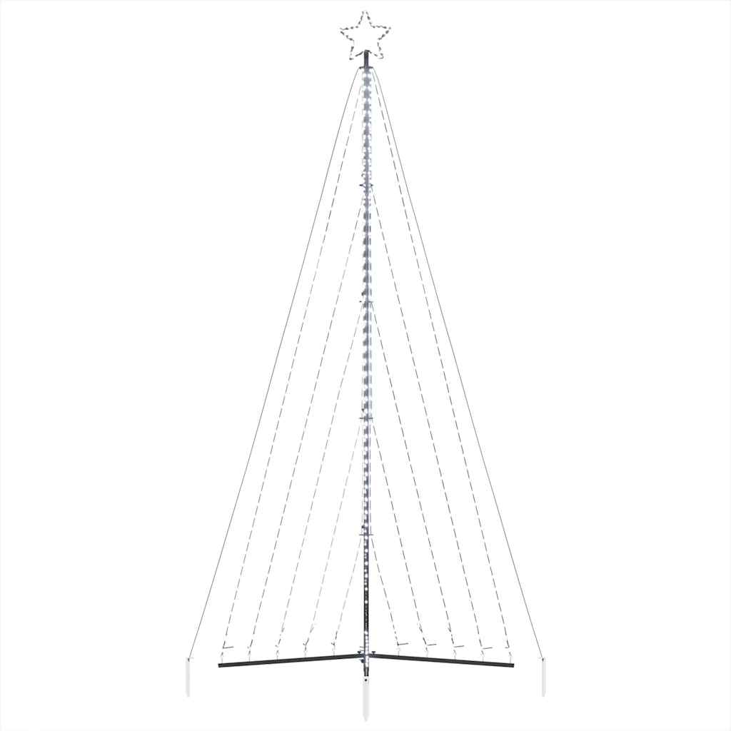 LED Christmas Tree 570 LEDs Cold White 404.5 cm