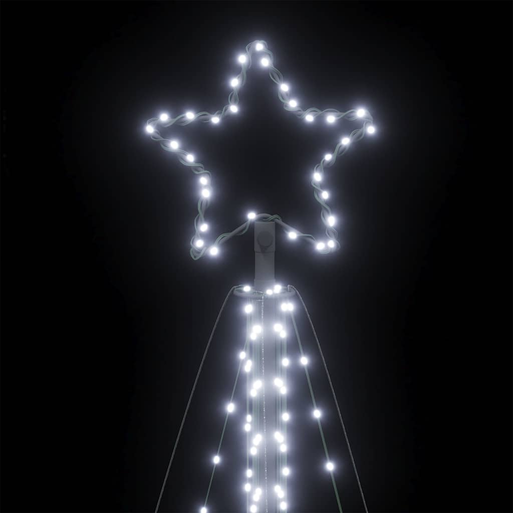 LED Christmas Tree 570 LEDs Cold White 404.5 cm