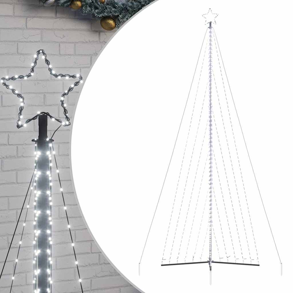 LED Christmas Tree 789 LEDs Cold White 478 cm