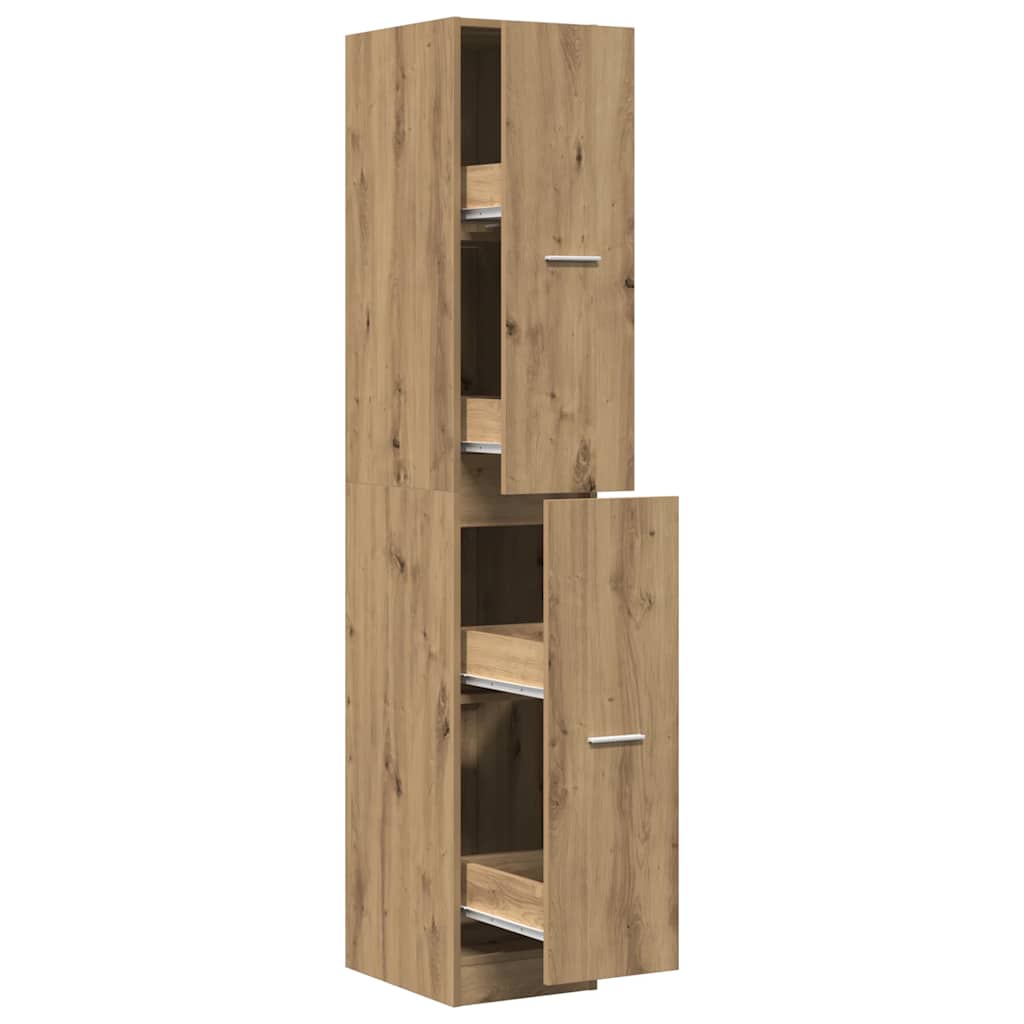 Apothecary Cabinet Artisian Oak 30x41x174.5 cm Engineered Wood