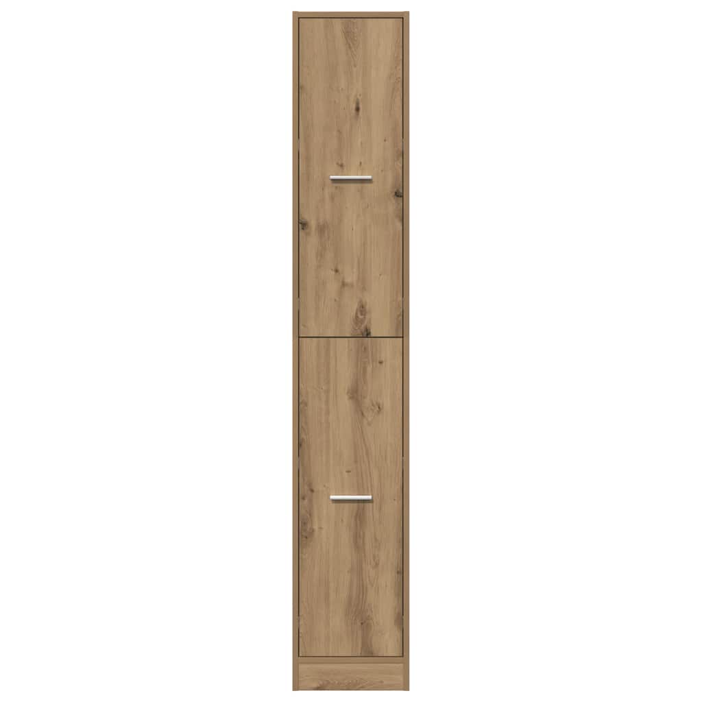 Apothecary Cabinet Artisian Oak 30x41x174.5 cm Engineered Wood