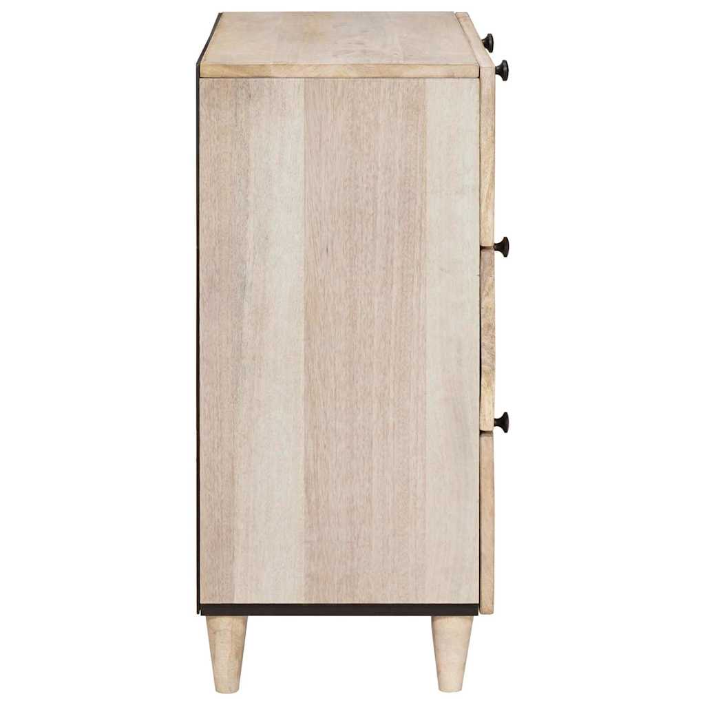 Sideboard 2 pcs 120 x 33.5 x 75 cm Solid mango wood White