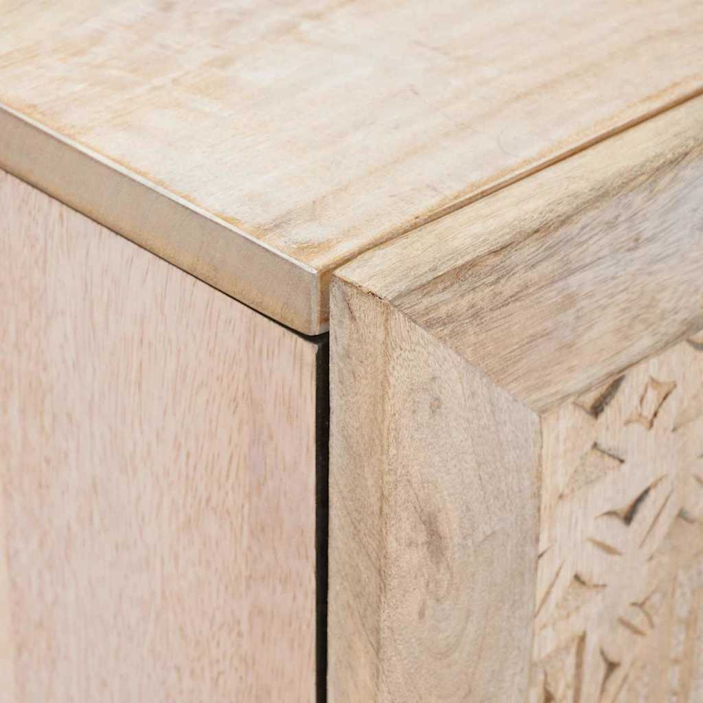 Sideboard 3 pcs 180 x 33.5 x 75 cm Solid mango wood White
