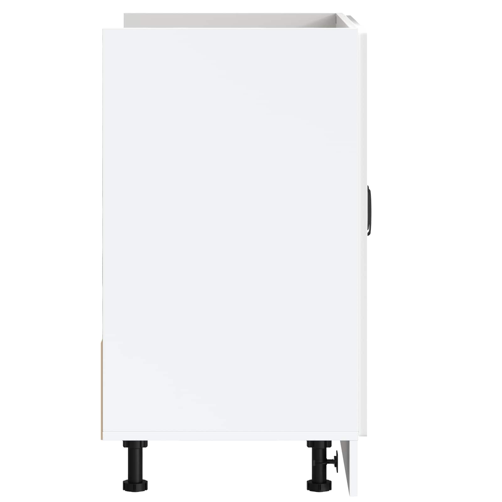 Sink Base Cabinet "Kalmar" High Gloss White 80x46x81.5 cm