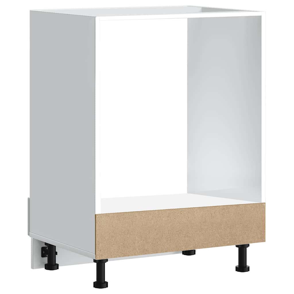 Oven Cabinet Kalmar White Engineered Wood