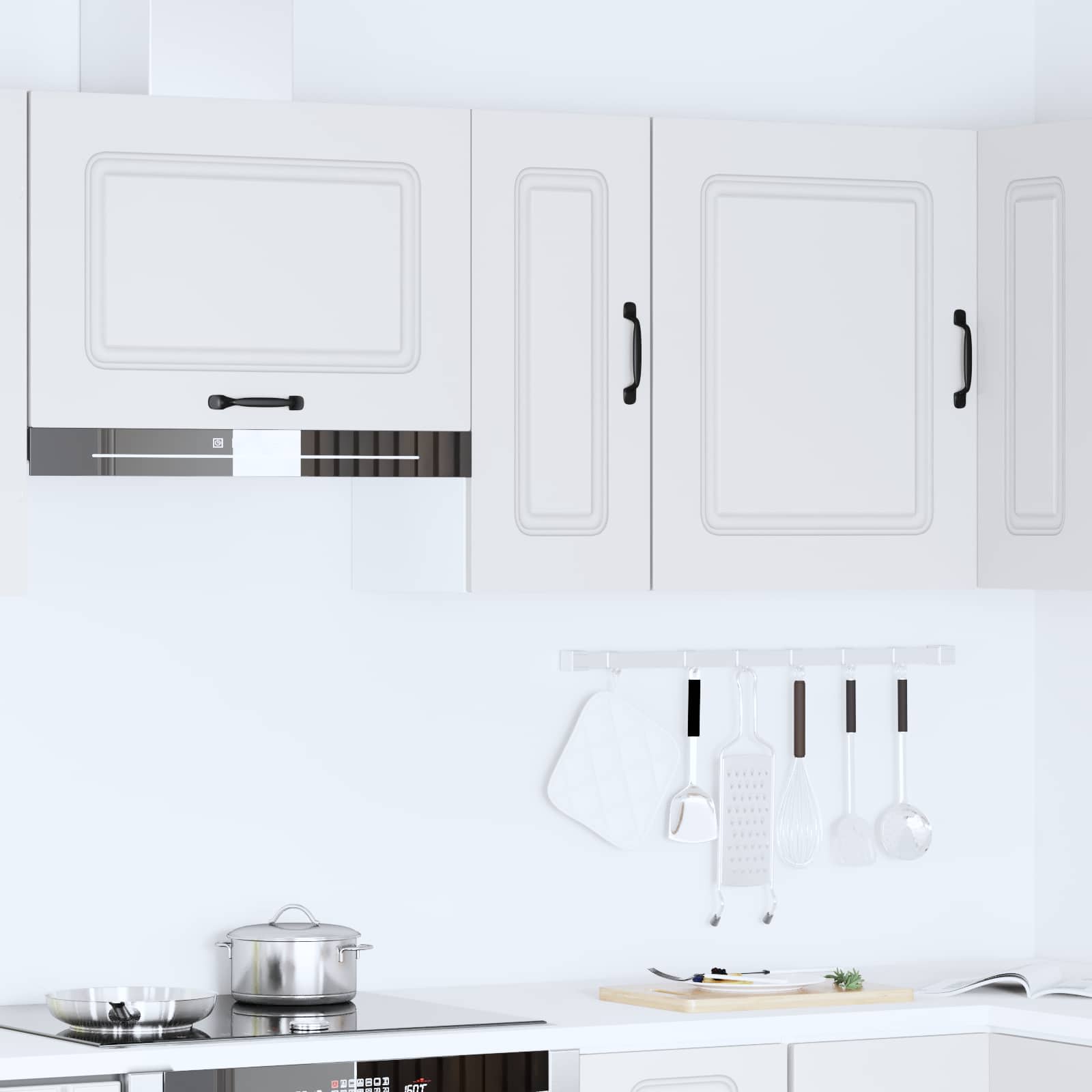 Kitchen Wall Cabinet Kalmar White Engineered Wood