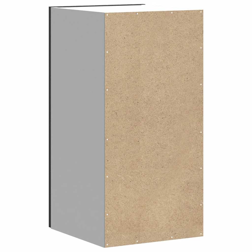 Kitchen Wall Cabinet "Kalmar" Black Engineered Wood