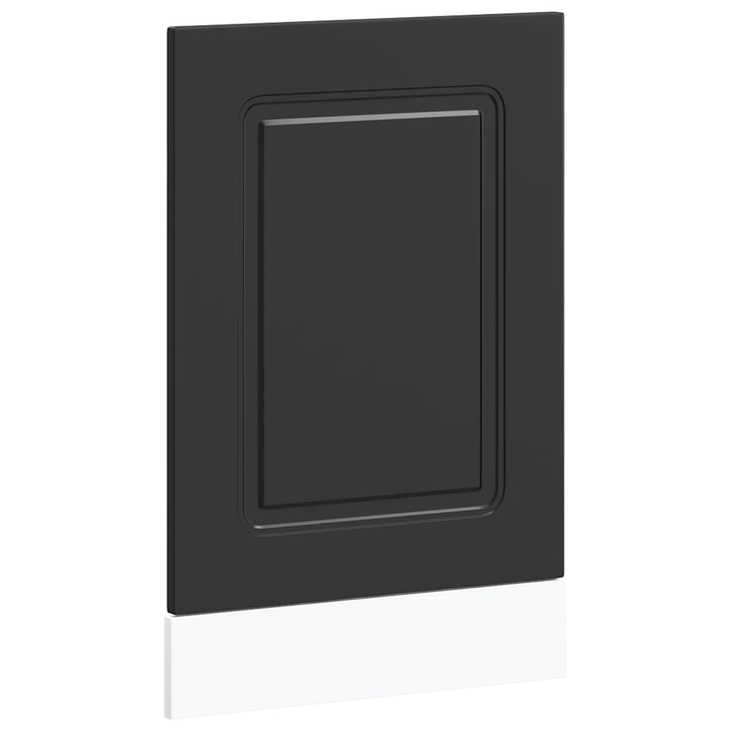 Dishwasher Panel "Kalmar" Black 45x1,5x67 cm Engineered Wood