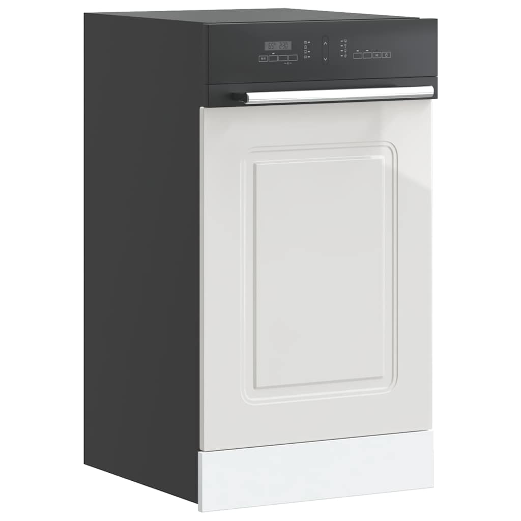 Dishwasher Panel "Kalmar" High Gloss White 45x1,5x67 cm Engineered Wood