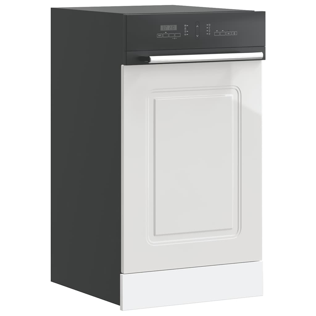 Dishwasher Panel "Kalmar" High Gloss White 45x1.5x57 cm