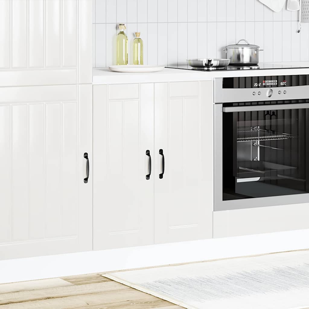 Sink Base Cabinet "Lucca" High Gloss White Engineered Wood