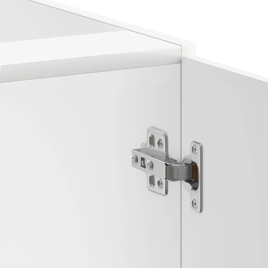 Sink Base Cabinet "Lucca" High Gloss White Engineered Wood