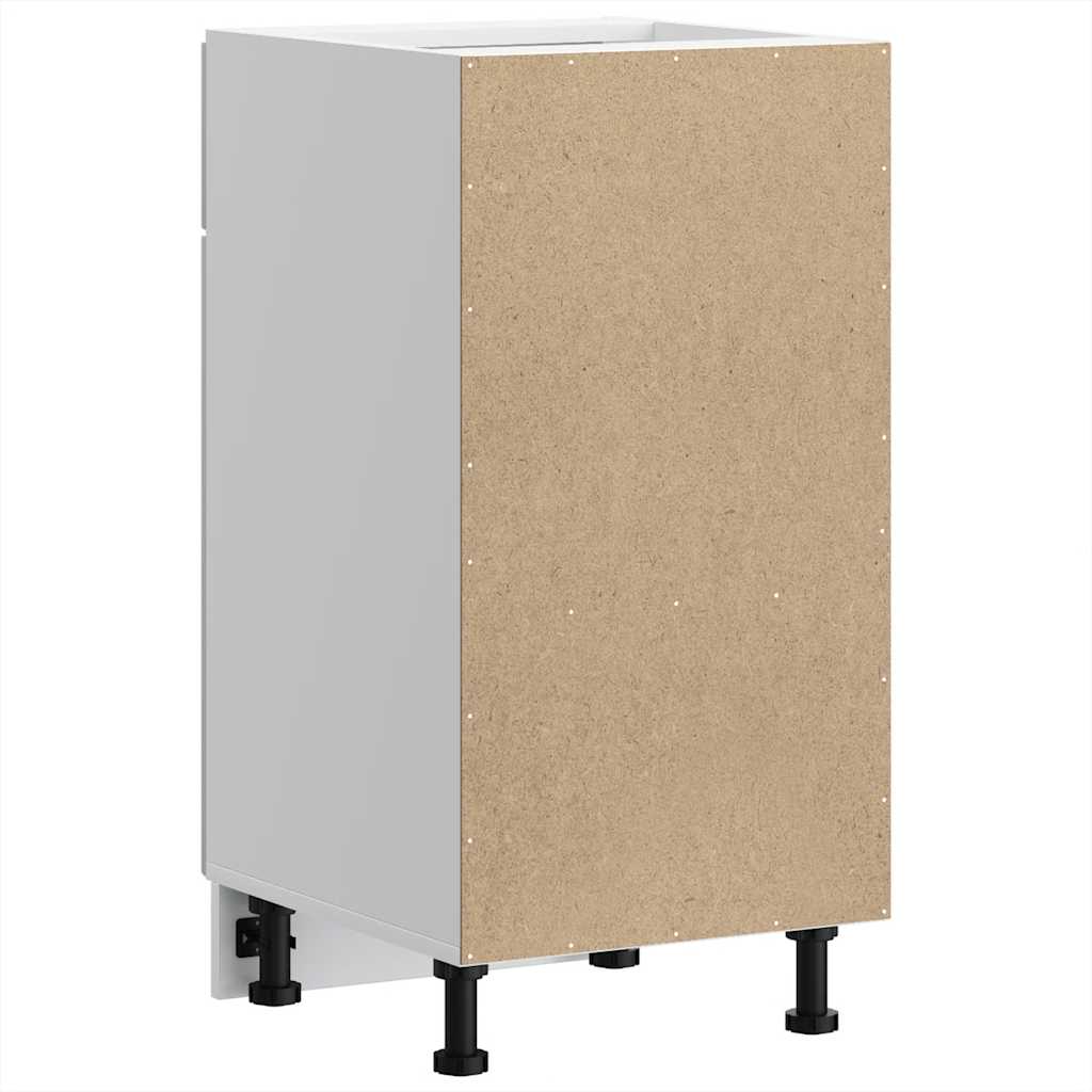 Kitchen Base Cabinet "Lucca" High Gloss White Engineered Wood