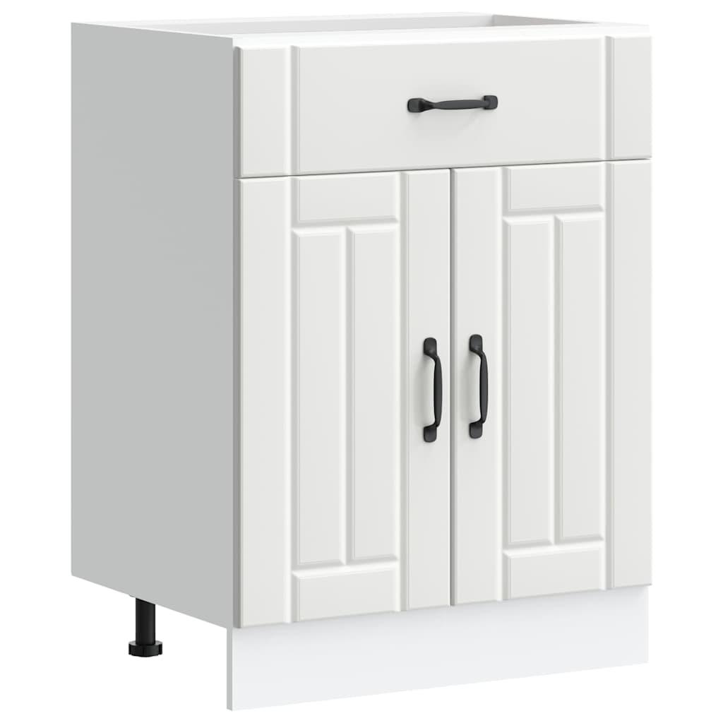 Kitchen Base Cabinet Lucca White Engineered Wood