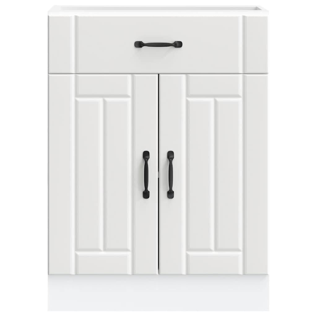 Kitchen Base Cabinet Lucca White Engineered Wood