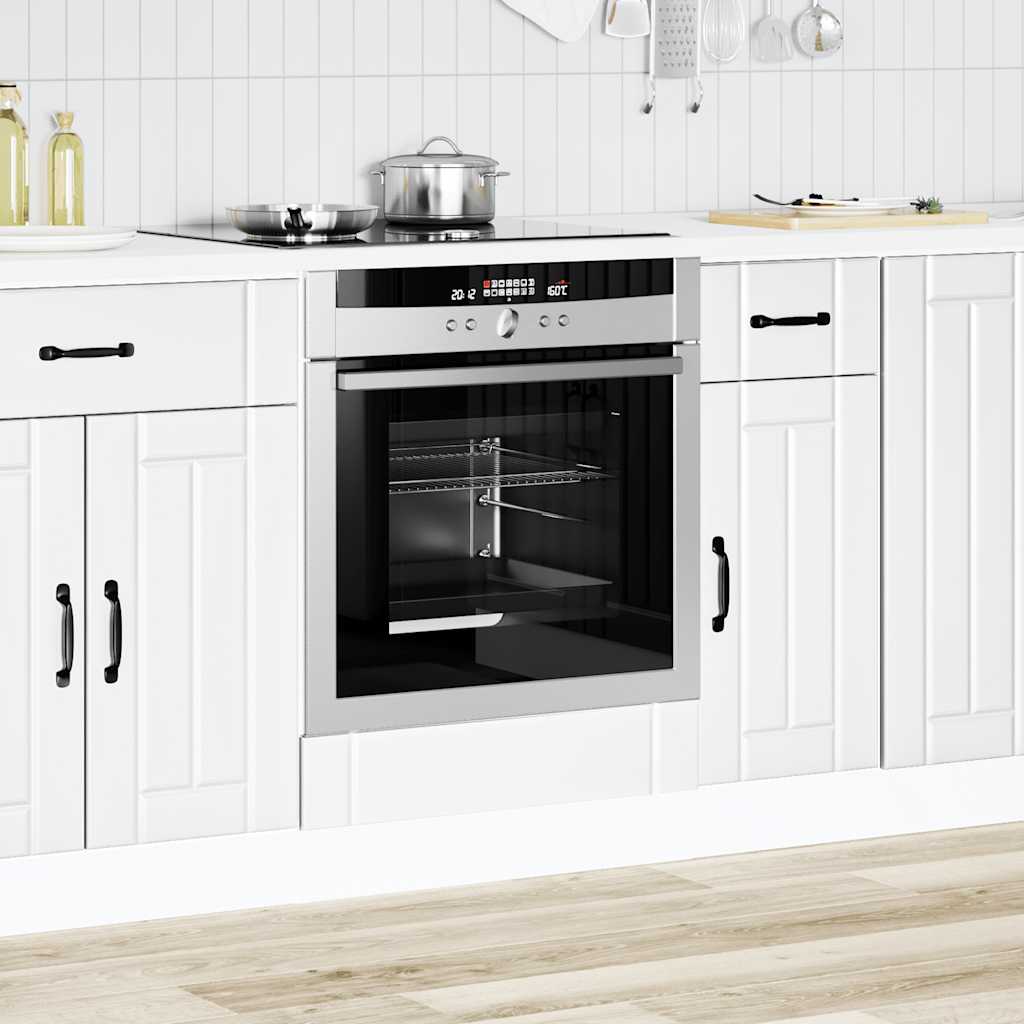 Oven Cabinet Lucca White Engineered Wood