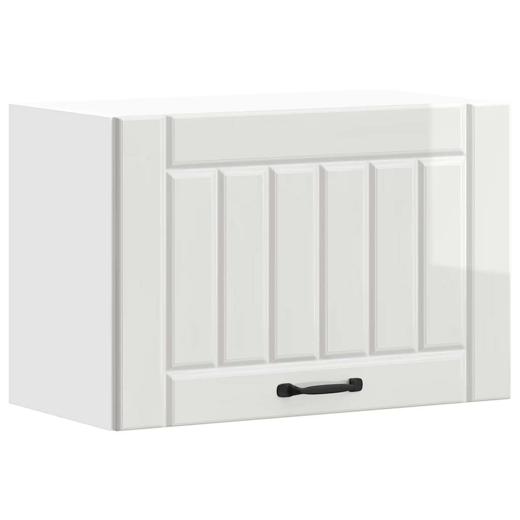 Kitchen Wall Cabinet "Lucca" High Gloss White Engineered Wood