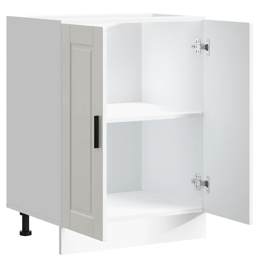 Kitchen Base Cabinet "Porto" High Gloss White Engineered Wood