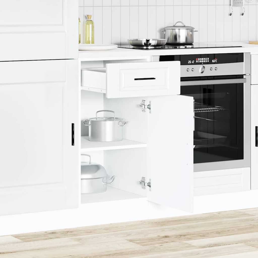 Kitchen Base Cabinet Porto White Engineered Wood
