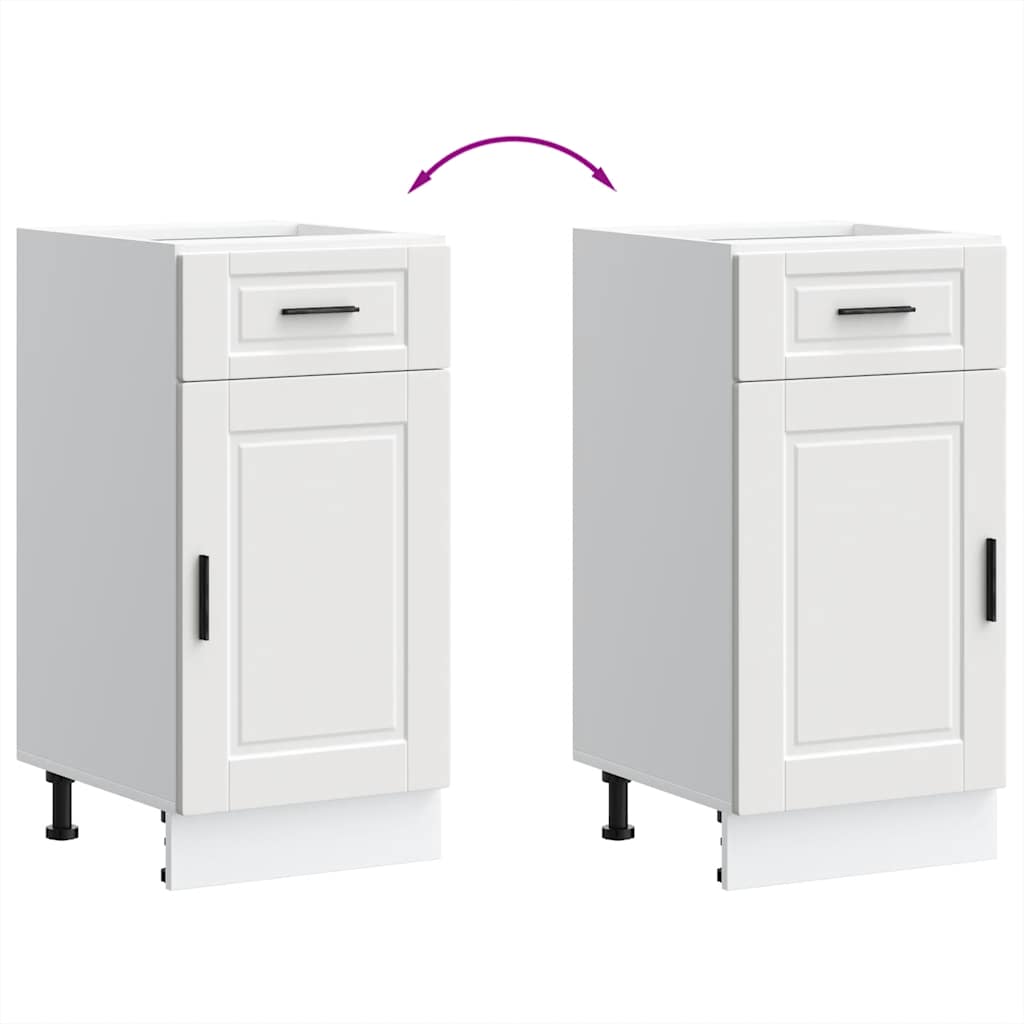 Kitchen Base Cabinet Porto White Engineered Wood