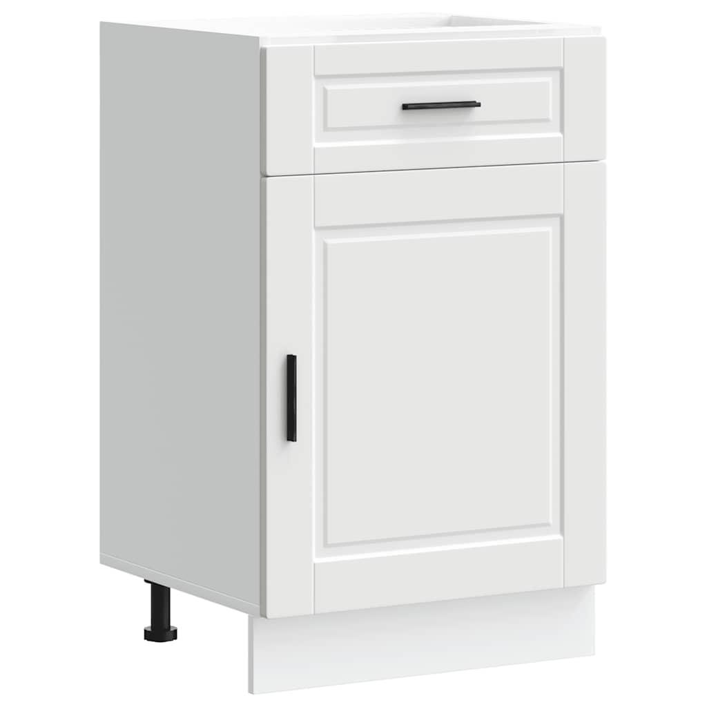 Kitchen Base Cabinet Porto White Engineered Wood