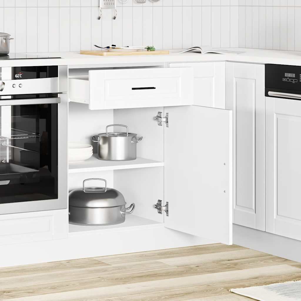 Kitchen Base Cabinet Porto White Engineered Wood