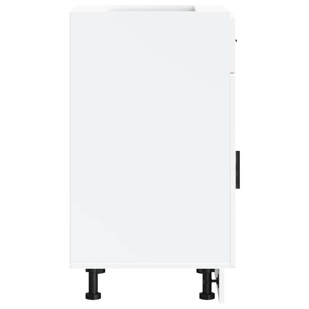 Kitchen Base Cabinet Porto White Engineered Wood
