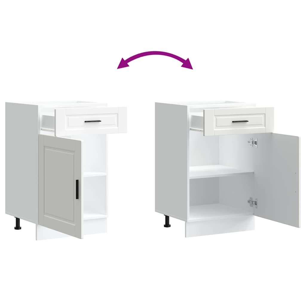 Kitchen Base Cabinet Porto White Engineered Wood
