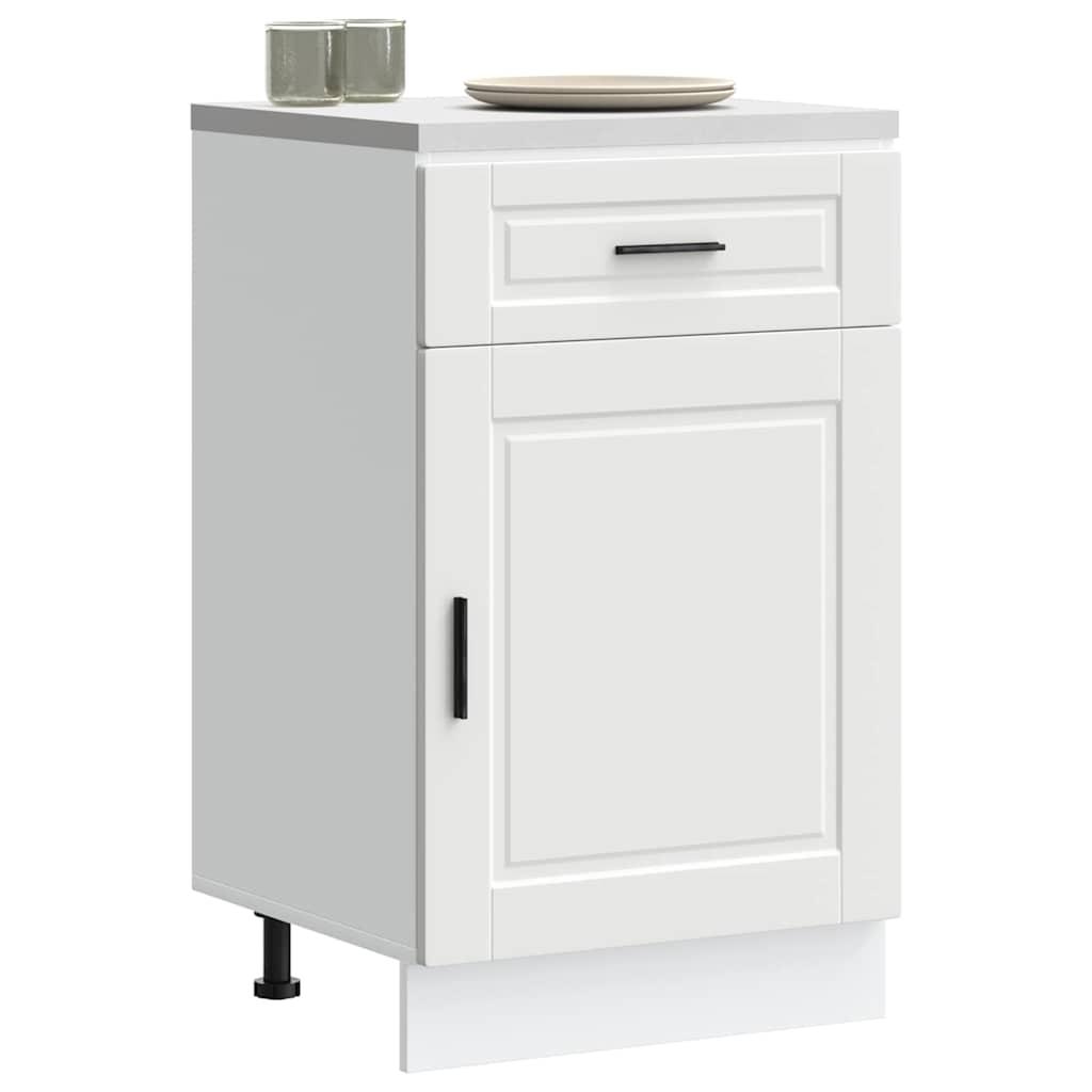 Kitchen Base Cabinet Porto White Engineered Wood