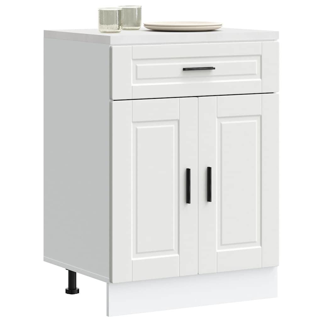 Kitchen Base Cabinet Porto White Engineered Wood