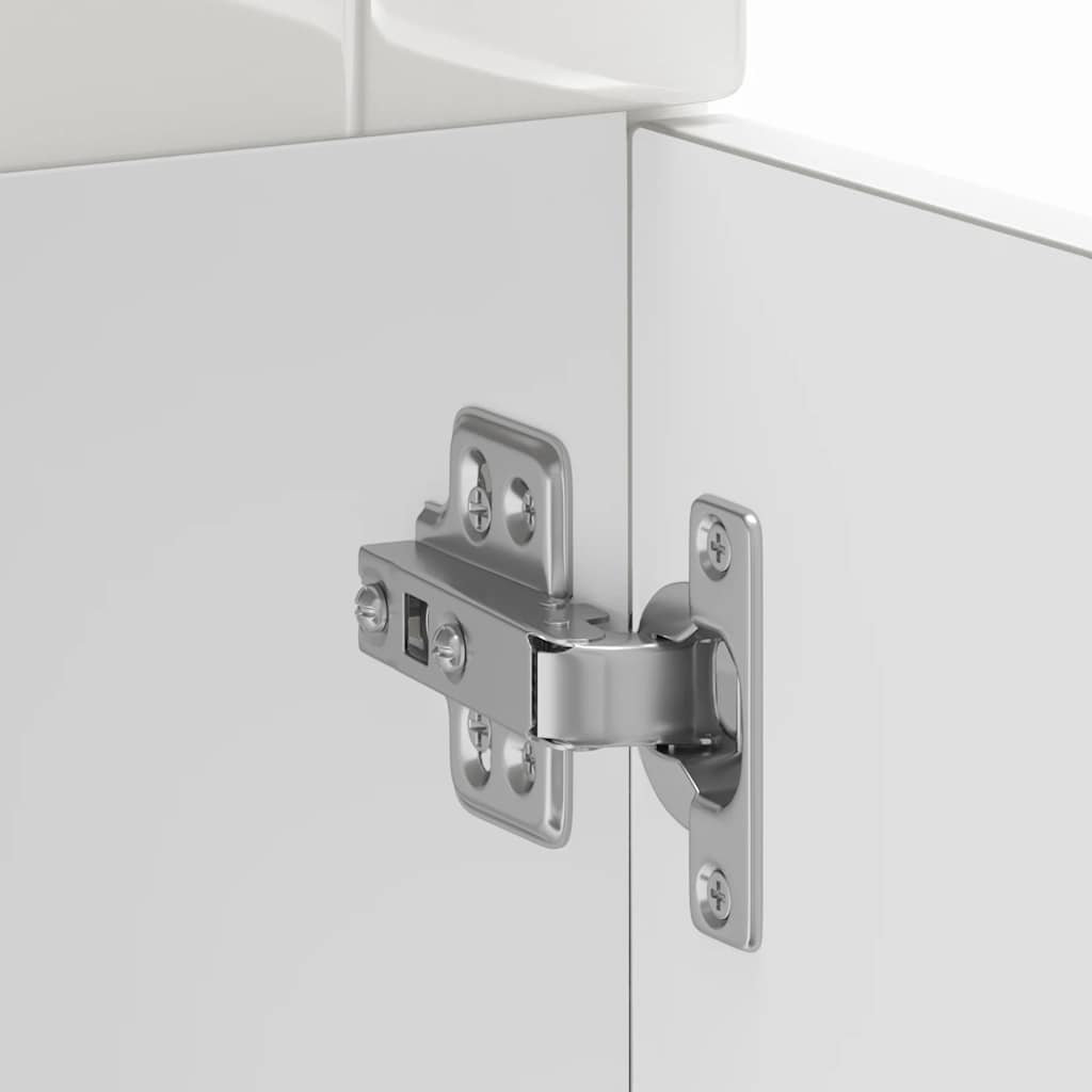 Kitchen Base Cabinet "Porto" High Gloss White Engineered Wood