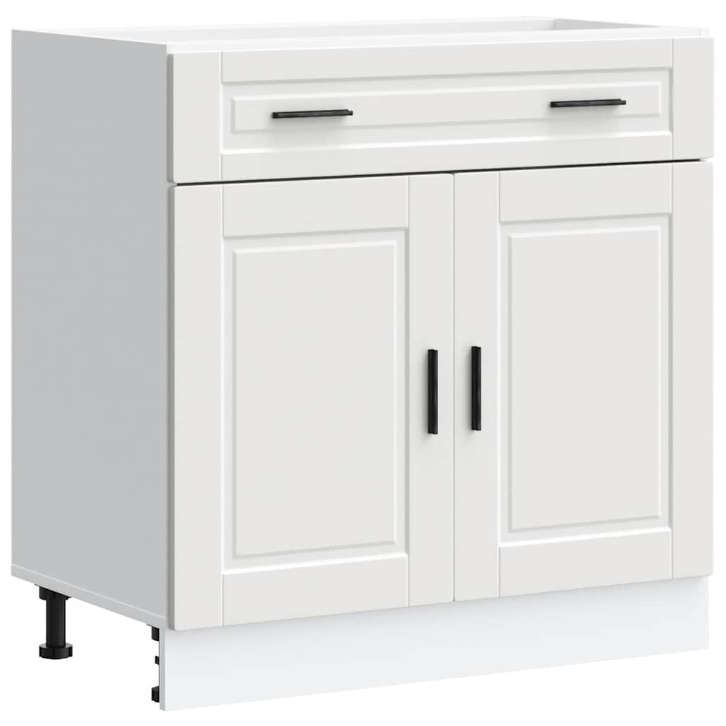 Kitchen Base Cabinet Porto White Engineered Wood