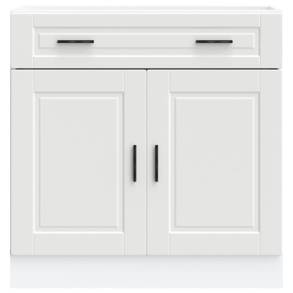 Kitchen Base Cabinet Porto White Engineered Wood