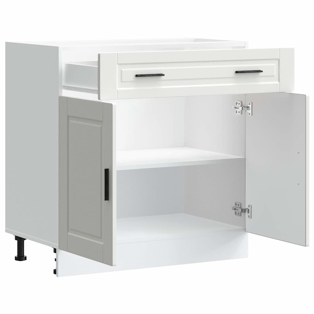 Kitchen Base Cabinet Porto White Engineered Wood