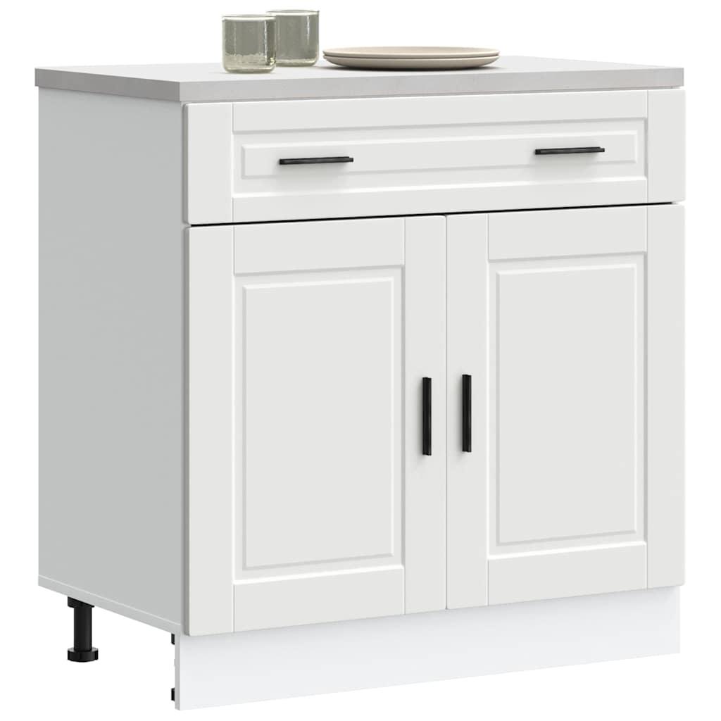 Kitchen Base Cabinet Porto White Engineered Wood