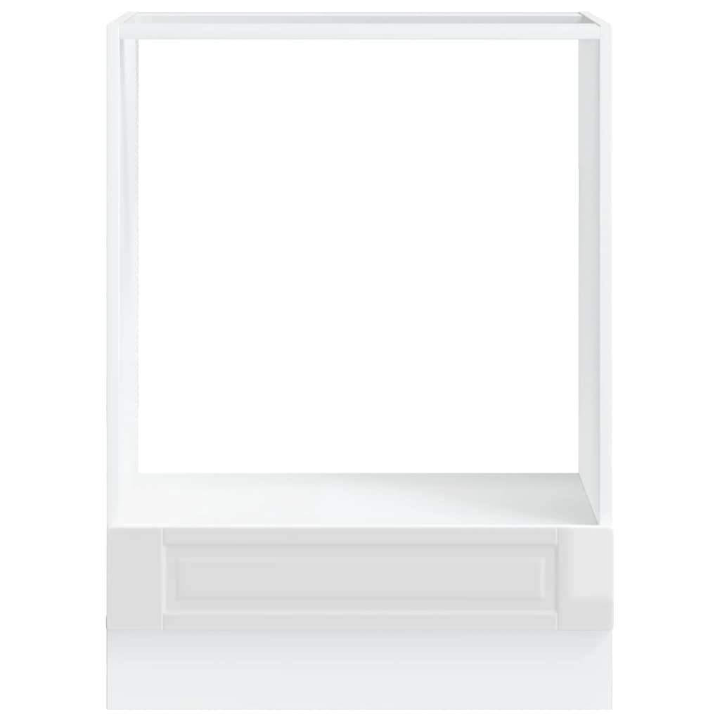 Oven Cabinet "Porto" High Gloss White Engineered Wood