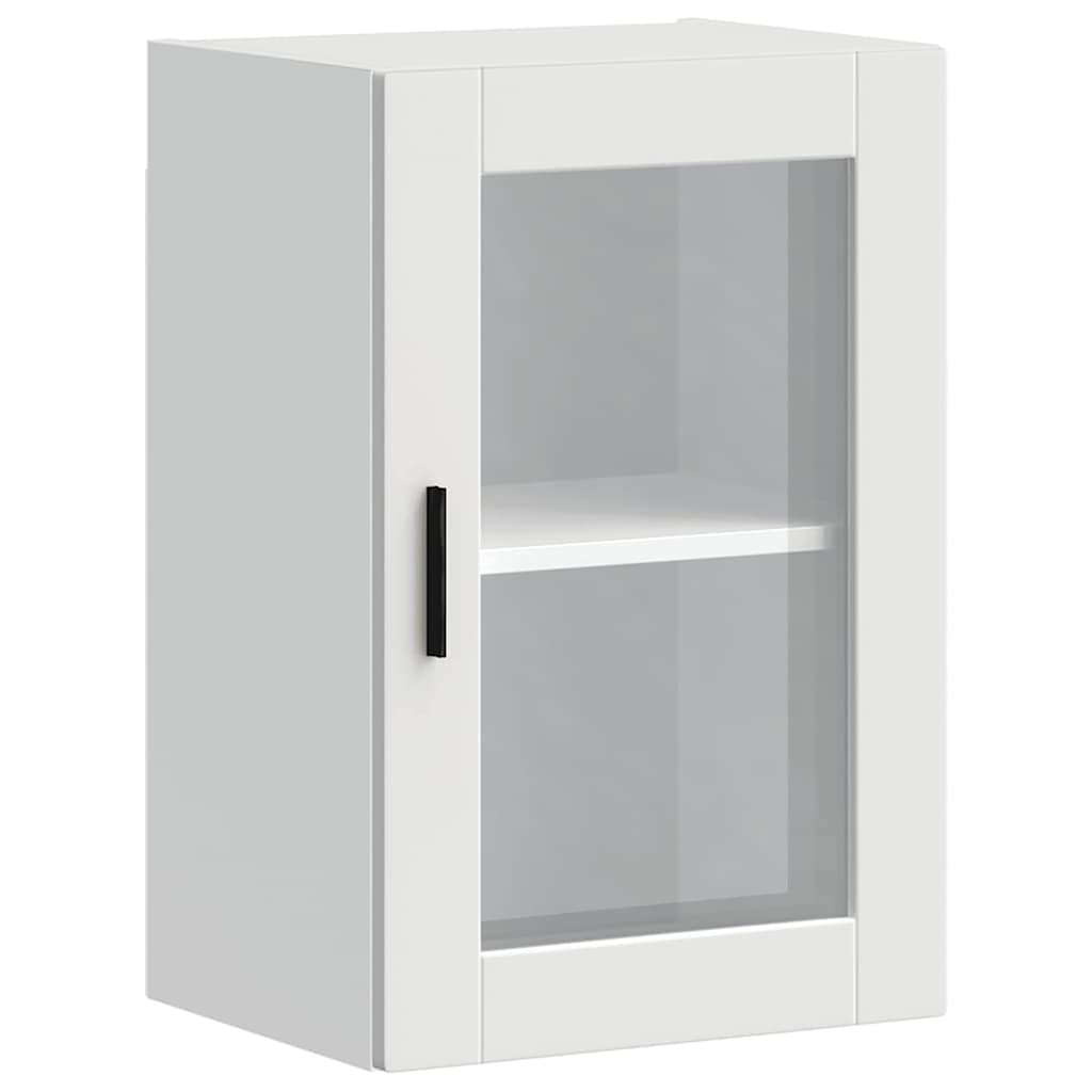 Kitchen Wall Cabinet with Glass Door Porto White