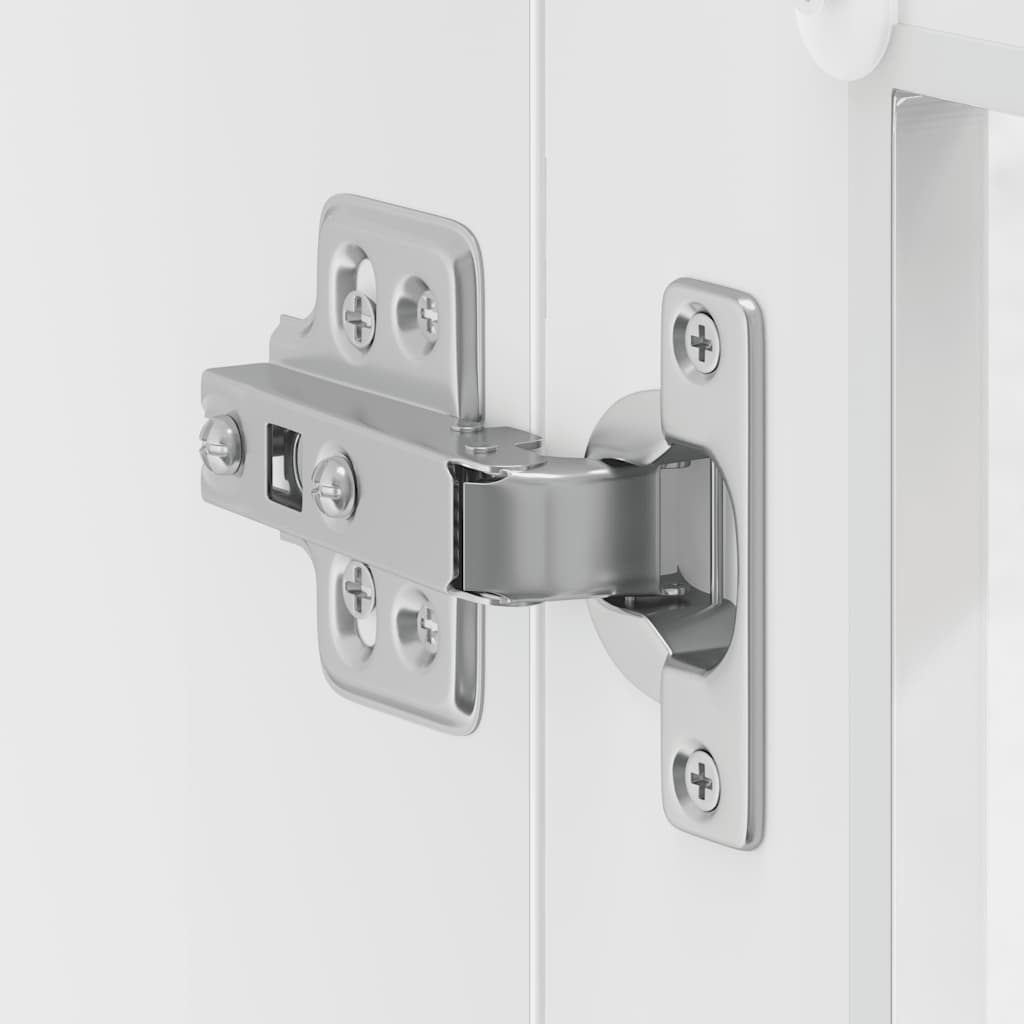 Kitchen Wall Cabinet with Glass Door "Porto" High Gloss White