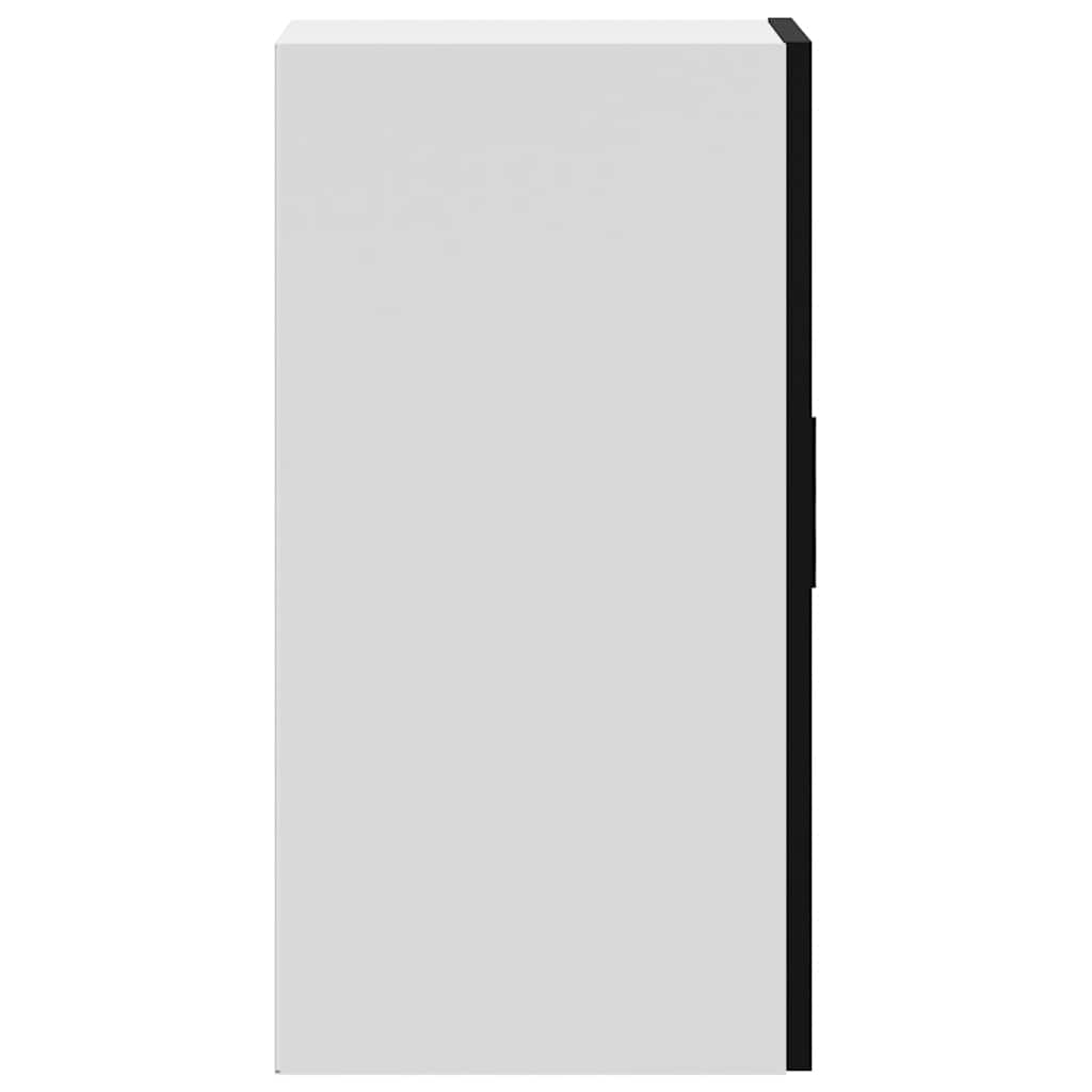 Kitchen Wall Cabinet "Porto" Black Engineered Wood