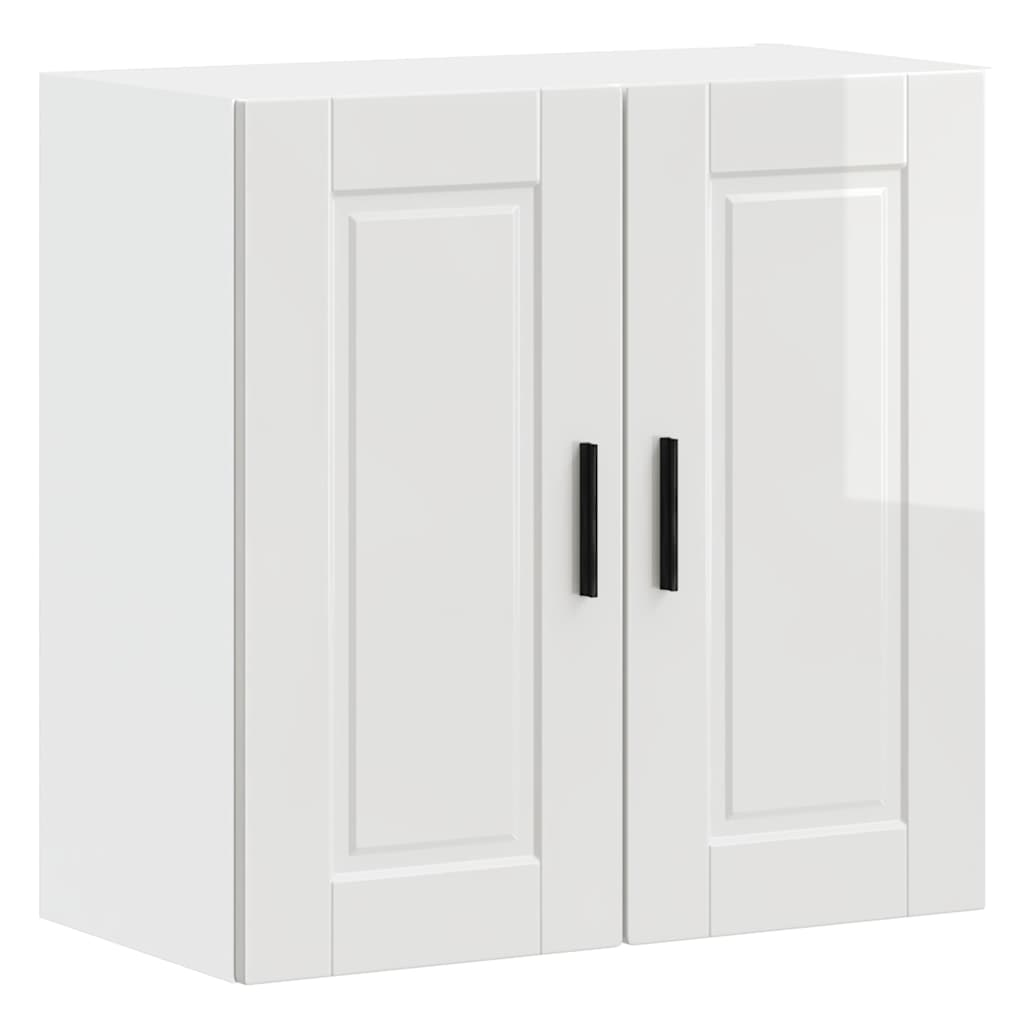 Kitchen Wall Cabinet "Porto" High Gloss White Engineered Wood