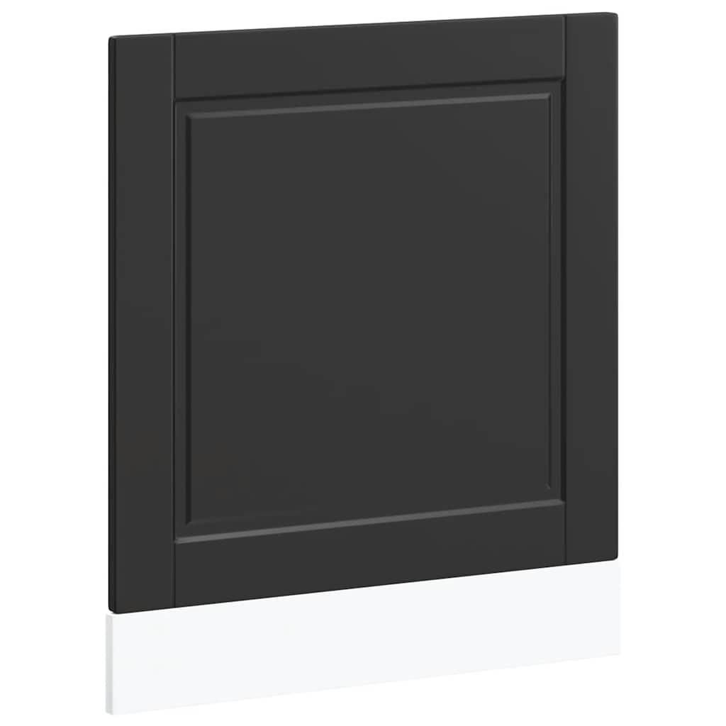Dishwasher Panel Porto Black 60x1,5x57 cm Engineered Wood