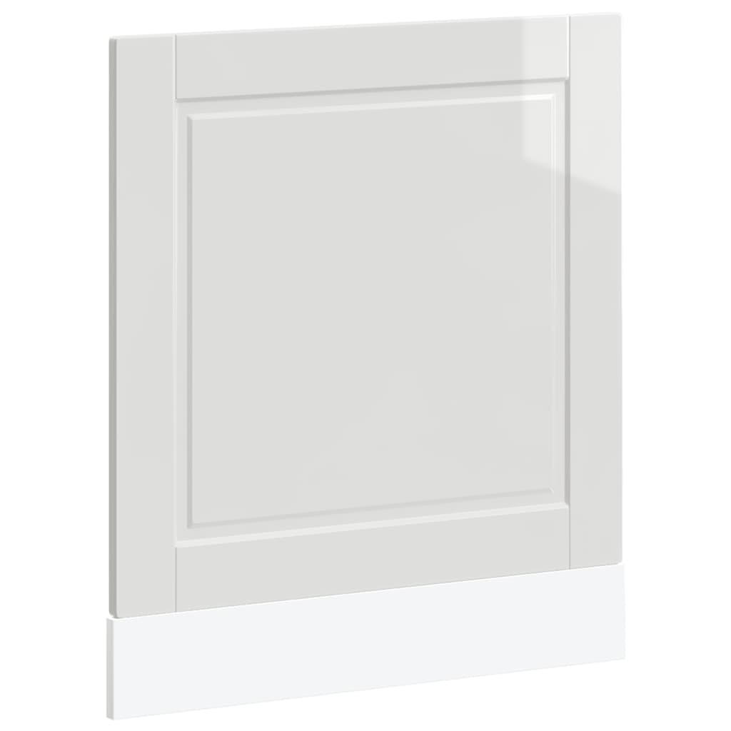 Dishwasher Panel "Porto" High Gloss White 60x1,5x67 cm Engineered Wood
