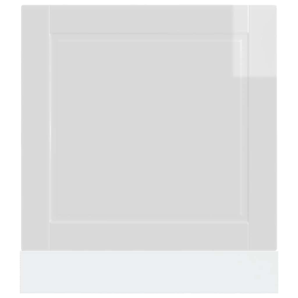 Dishwasher Panel "Porto" High Gloss White 60x1.5x57 cm