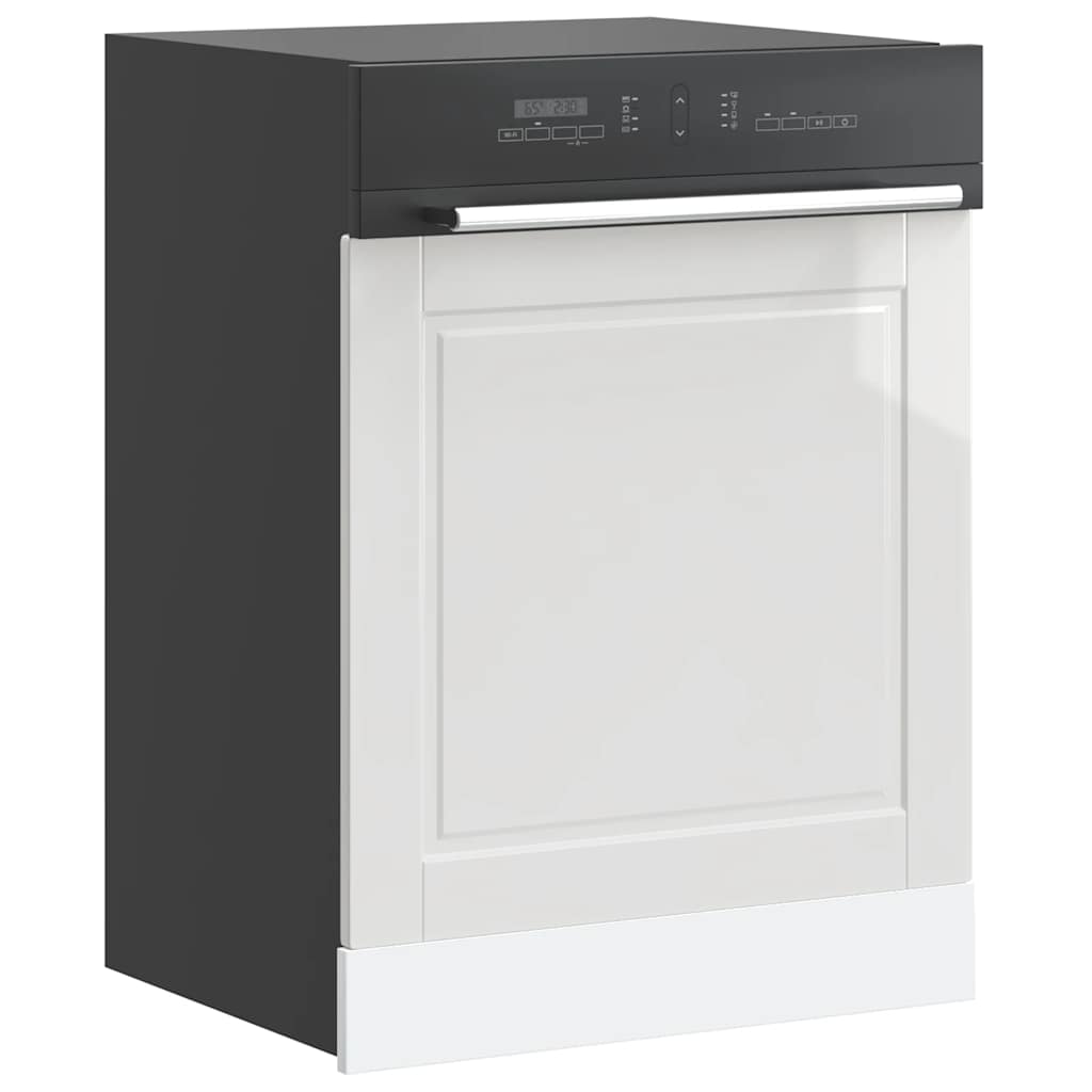 Dishwasher Panel "Porto" High Gloss White 60x1.5x57 cm
