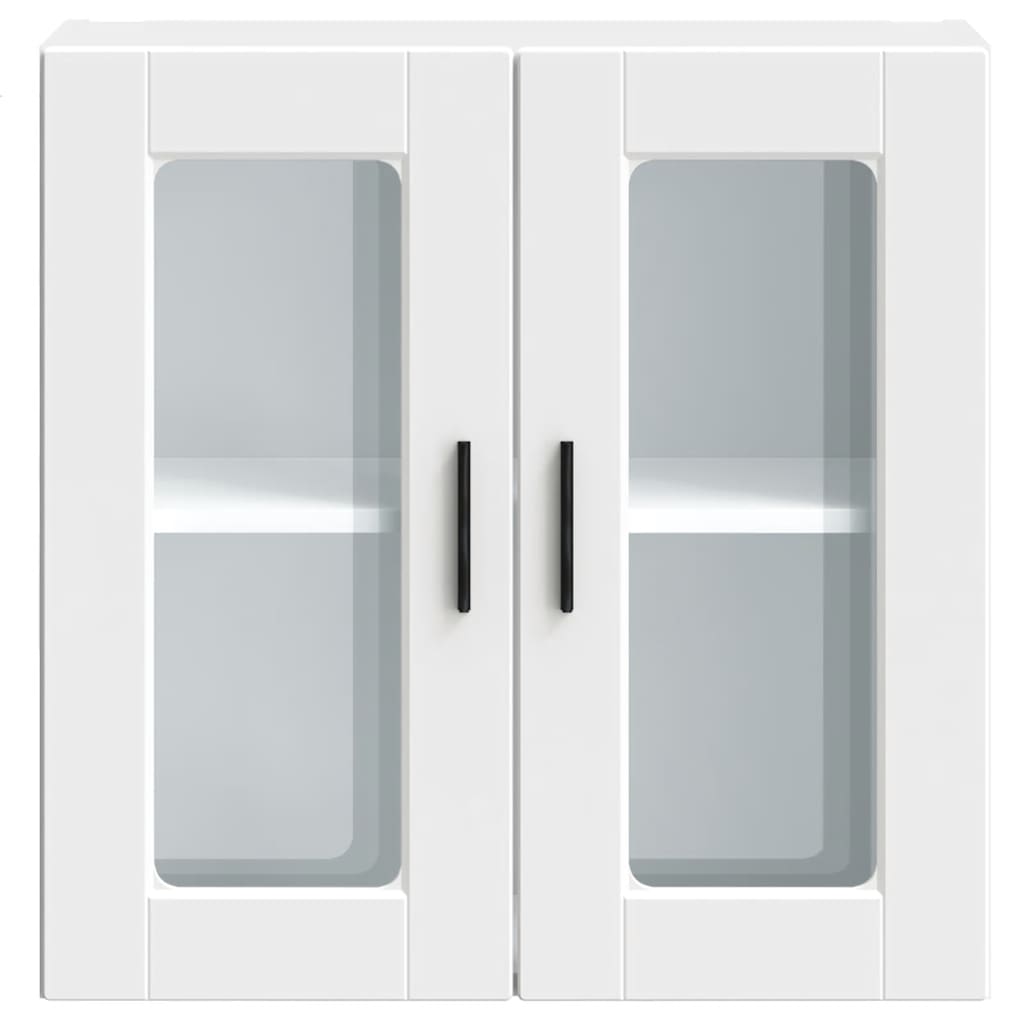 Kitchen Wall Cabinet with Glass Door "Porto" White