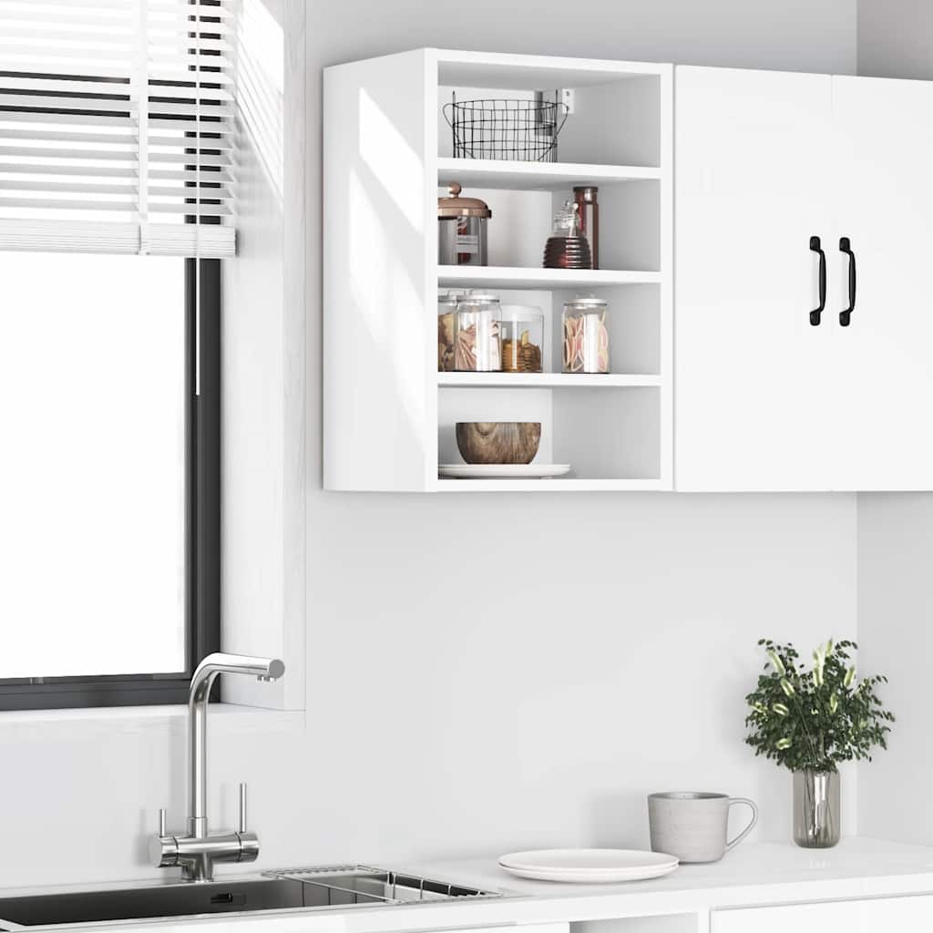 Hanging Cabinet "Riga" White 40x29,5x60 cm Engineered Wood