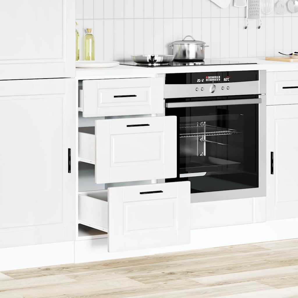 Kitchen Base Cabinet Porto White Engineered Wood