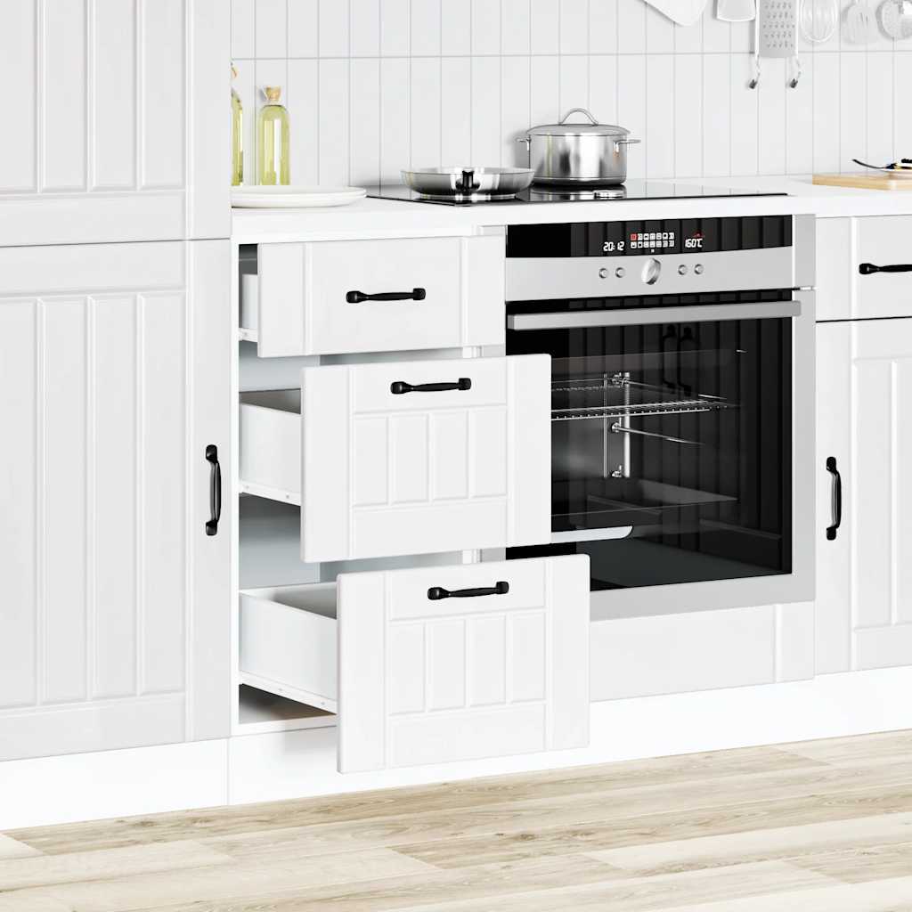Kitchen Base Cabinet Lucca White Engineered Wood