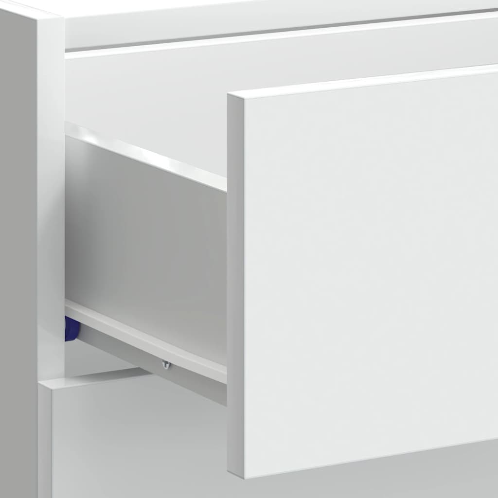 Kitchen Base Cabinet "Lyon" White Engineered Wood